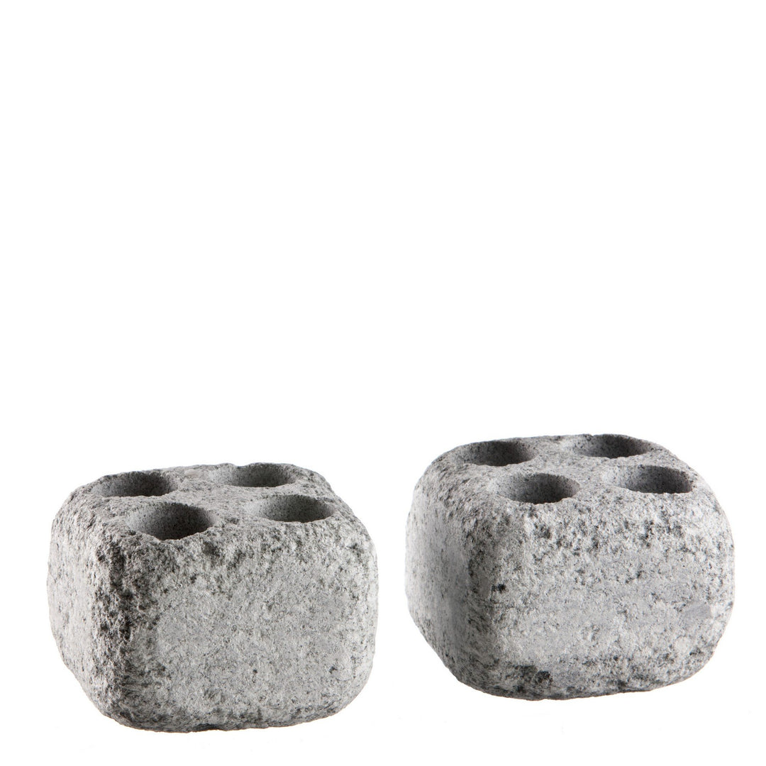 Dampfsteine aus Speckstein für den Saunaofen -Höyrykivet- Löcher: 20 ml x 4, 2 Stück