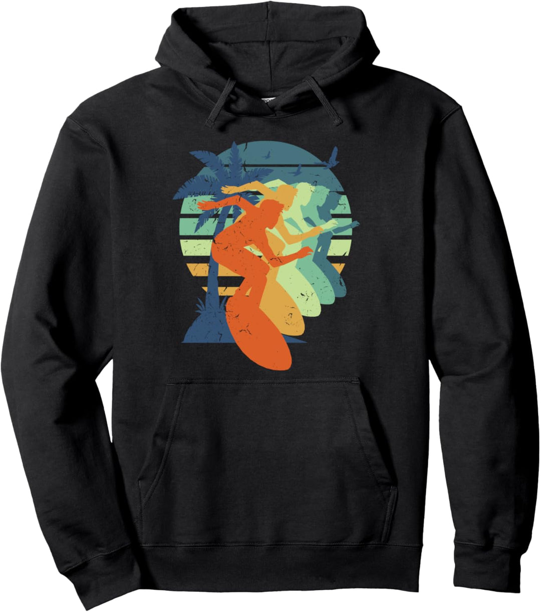 Surfen, Herren, Damen, Kinder, Surfen, Urlaub, Sommer, Surfen Pullover Hoodie