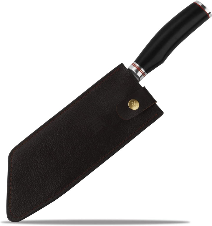YOUSUNLONG Metzgermesser 22,86cm BBQ Küchenmesser - Japanischer gehämmerter Damaststahl - Leadwood G