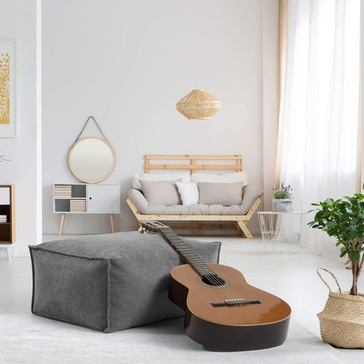 mokebo® Pouf, Hocker o. Sitzhocker 60x45cm 'Der Ruhepouf' Bodenkissen eckig, Fusshocker & Sitzwürfel