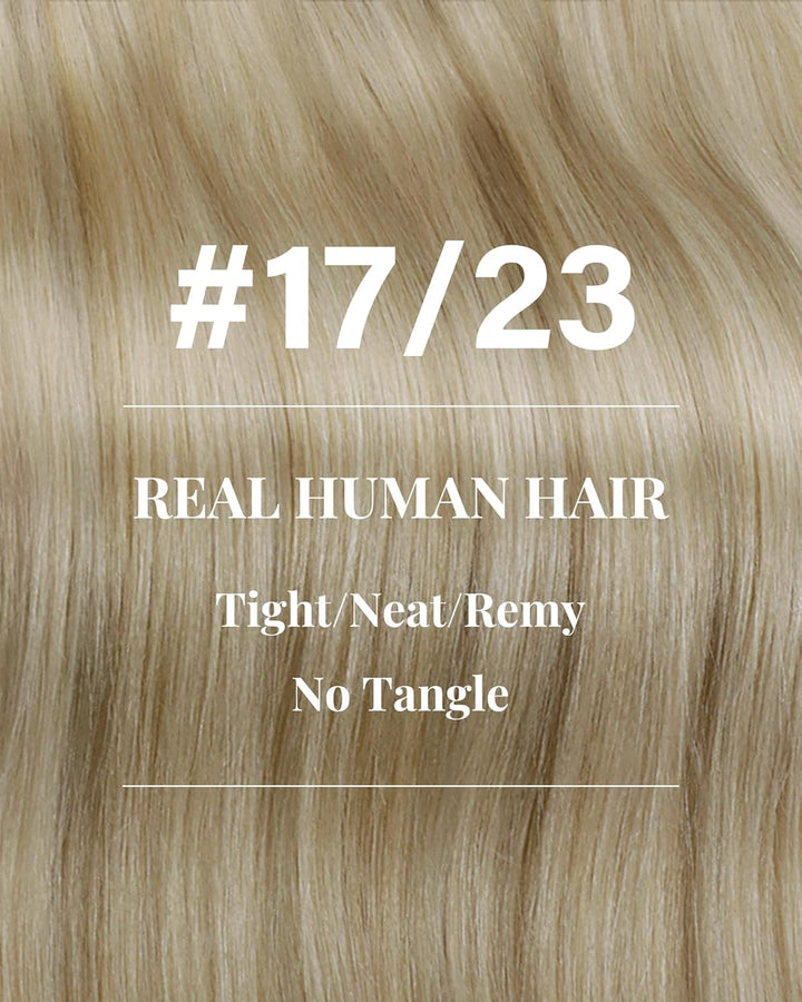 Hetto Extensions Tressen Echthaar Blond Menschliches Haar Sew in Extensions Remy Haarverlangerung Tr