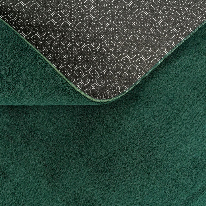 TT Home Teppich Wohnzimmer Kurzflor Anti-Rutsch Rückseite Einfarbiges Design Waschbar, Farbe: Dunkel