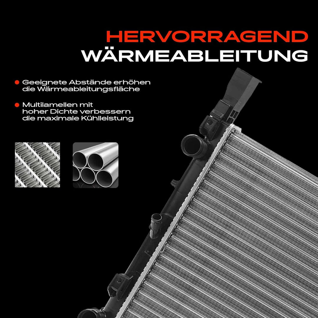 Frankberg Kühler Motorkühlung Wasserkühler Schaltgetriebe Kompatibel mit Clio IV BH 1.2L-1.6L 2012-H