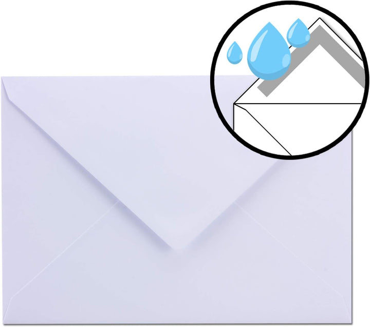 1000x Weihnachts-Briefumschläge - DIN C6 - mit Grün-Metallic geprägtem Sternenregen -Farbe: Weiss -