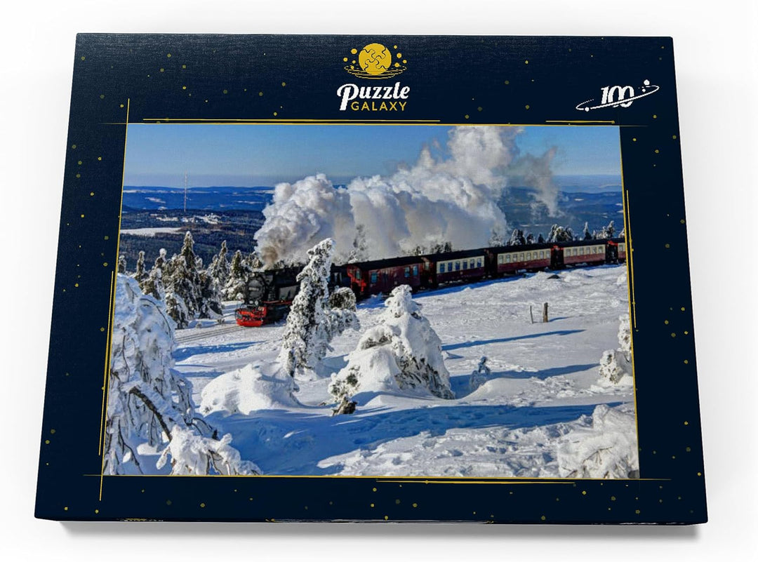 MyPuzzle Brockenbahn auf der Fahrt zum Brocken (1142m), Harz - Premium 100 Teile Puzzle - MyPuzzle S