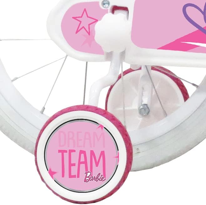 Barbie Babys (Mädchen) 22182 Fahrrad, Rosa/Weiss, 16"