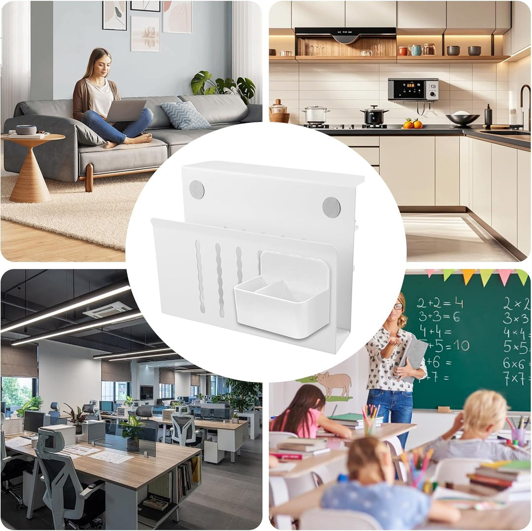 Schreibtisch Seitenaufbewahrung, Desk Side Storage mit Stifthalter, PC Halterung Seite Schreibtisch,