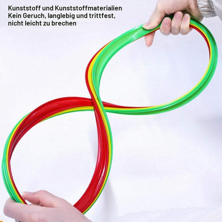 10 Stück Mehrfarbige Gymnastikreifen,Ringe Das Training Im Sport Mit Tasche,Koordinationsringe,Gymna