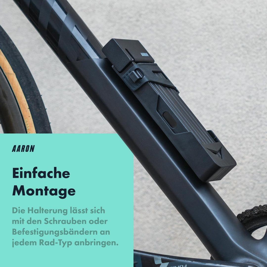 AARON Shield Fahrradschloss - sicheres Faltschloss Stufe 14, patentiertes Hochsicherheitsschloss mit