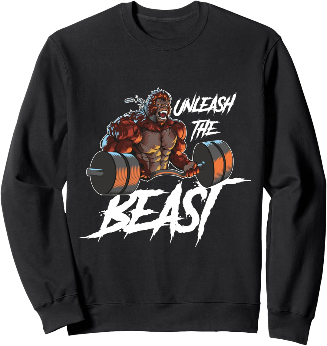 Gorilla Beast Training Workout Fitness Gym Motivation Sweatshirt