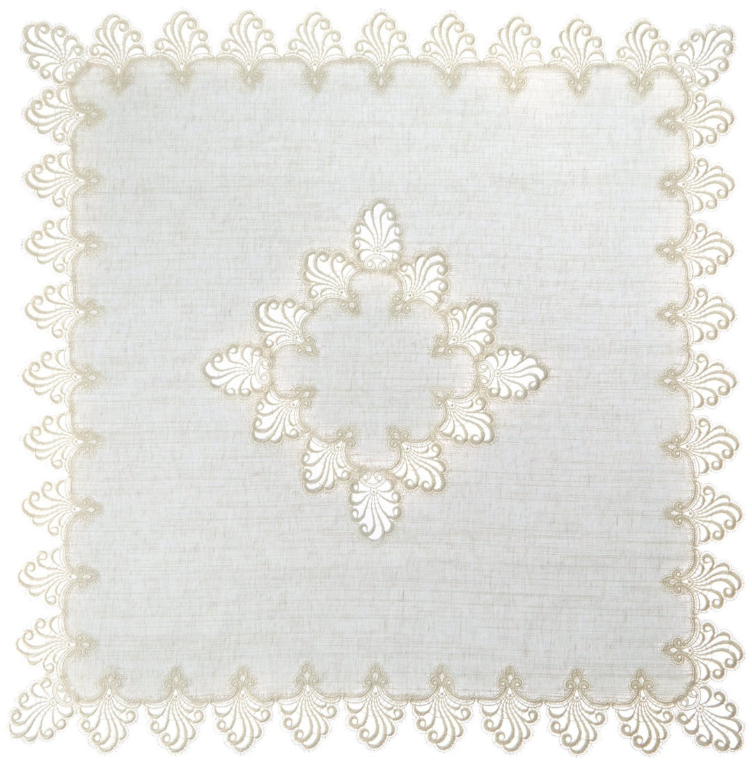 Plauener Spitze by Modespitze 3086E_11_80802 Tischdecke Nizza E, Grösse 0 x 80 cm, rechteckig mit mi