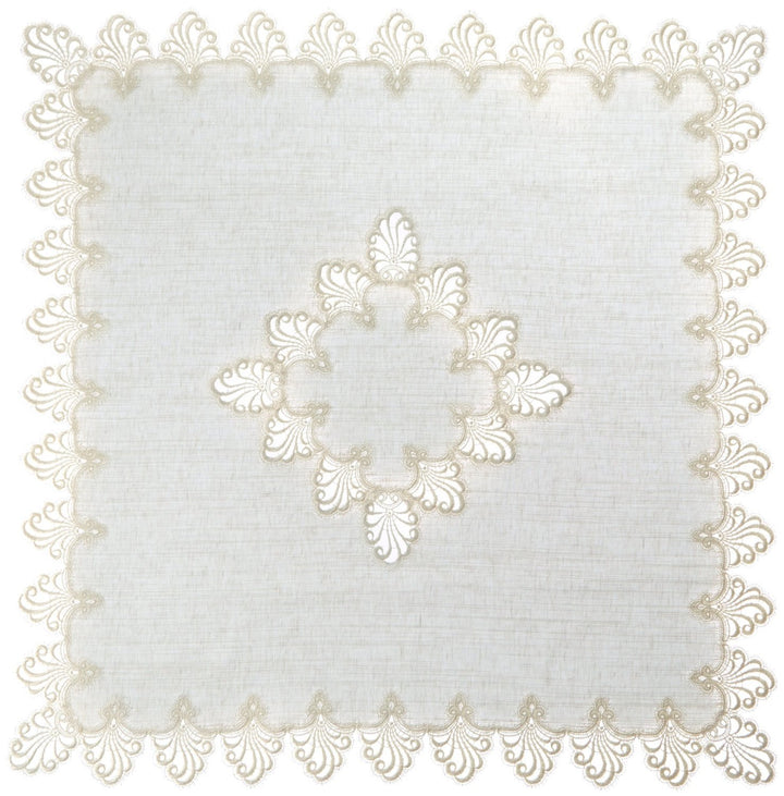 Plauener Spitze by Modespitze 3086E_11_80802 Tischdecke Nizza E, Grösse 0 x 80 cm, rechteckig mit mi