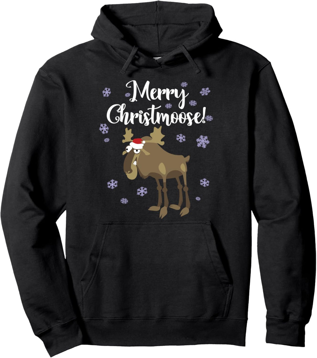 Weihnachten lustige lustige Christmoose Pullover Hoodie