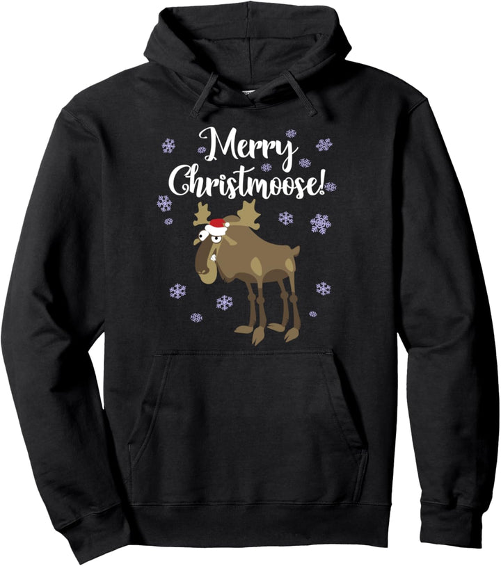 Weihnachten lustige lustige Christmoose Pullover Hoodie