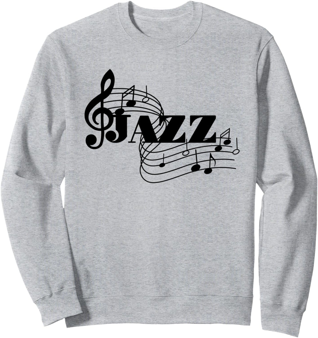 Jazz Musiker Jazz Musik Noten Sweatshirt