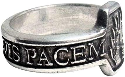 MK-art Ring mit Motto SI vis Pacem, para Bellum Wenn Du den Frieden willst, bereite den Krieg vor