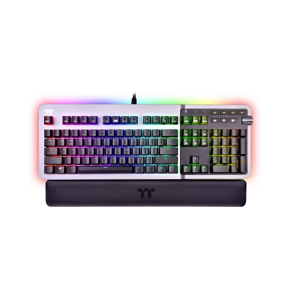 Thermaltake Argent K5 MX Blue Mechanische Gaming-Tastatur RGB Cherry MX Blue Switch deutsches Layout