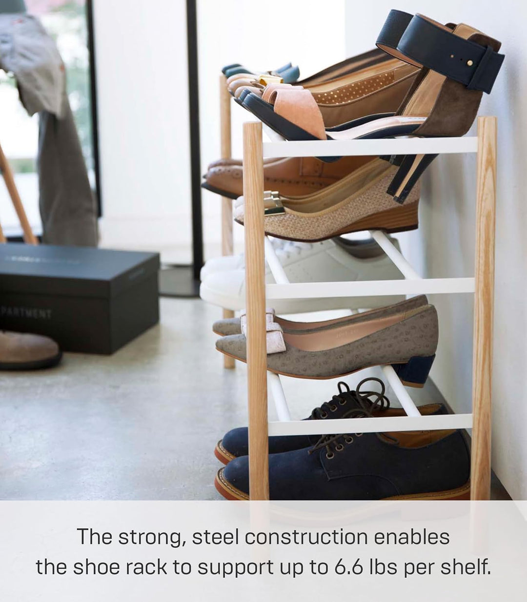 Expand. Shoe Rack - Plain - white Weiss, Weiss