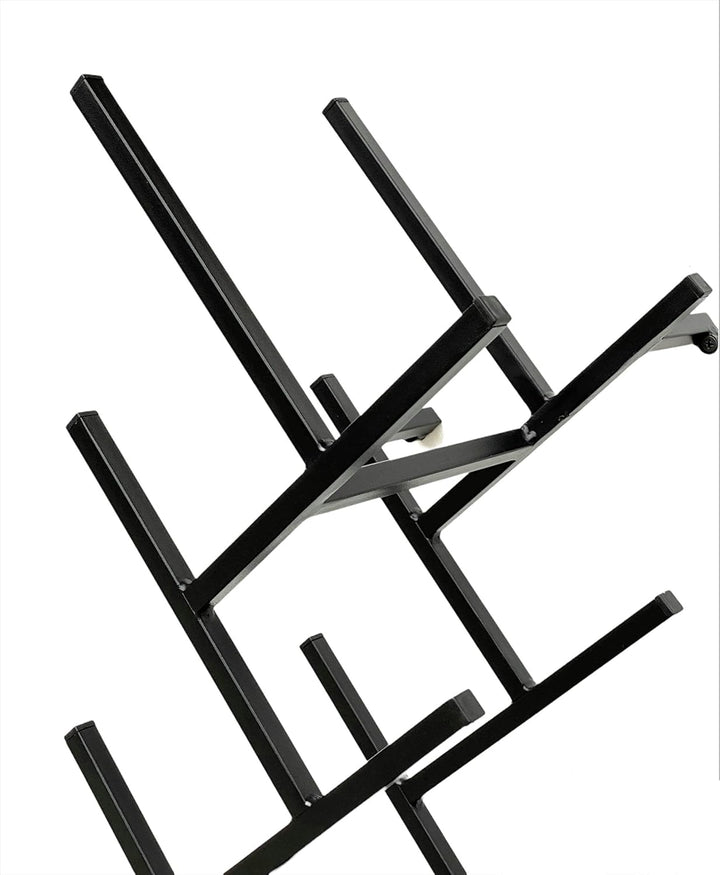 DanDiBo Weinregal Metall Schwarz Wand erweiterbar für 9 Flaschen Acord Flaschenregal 96277 Flaschens