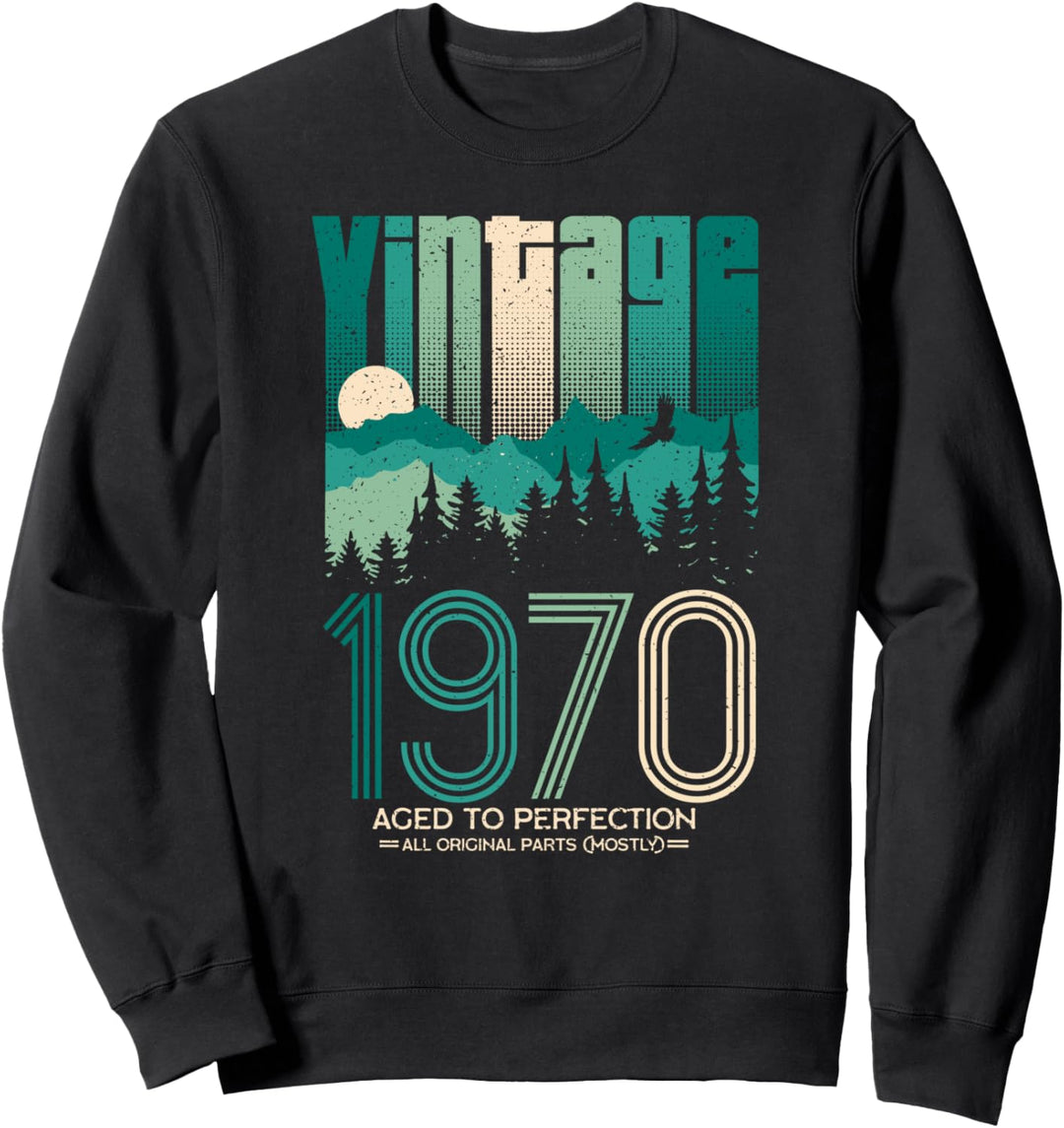 50. Geburtstag Geschenk Vintage 1970 50 Jahre Männer Frauen Sweatshirt