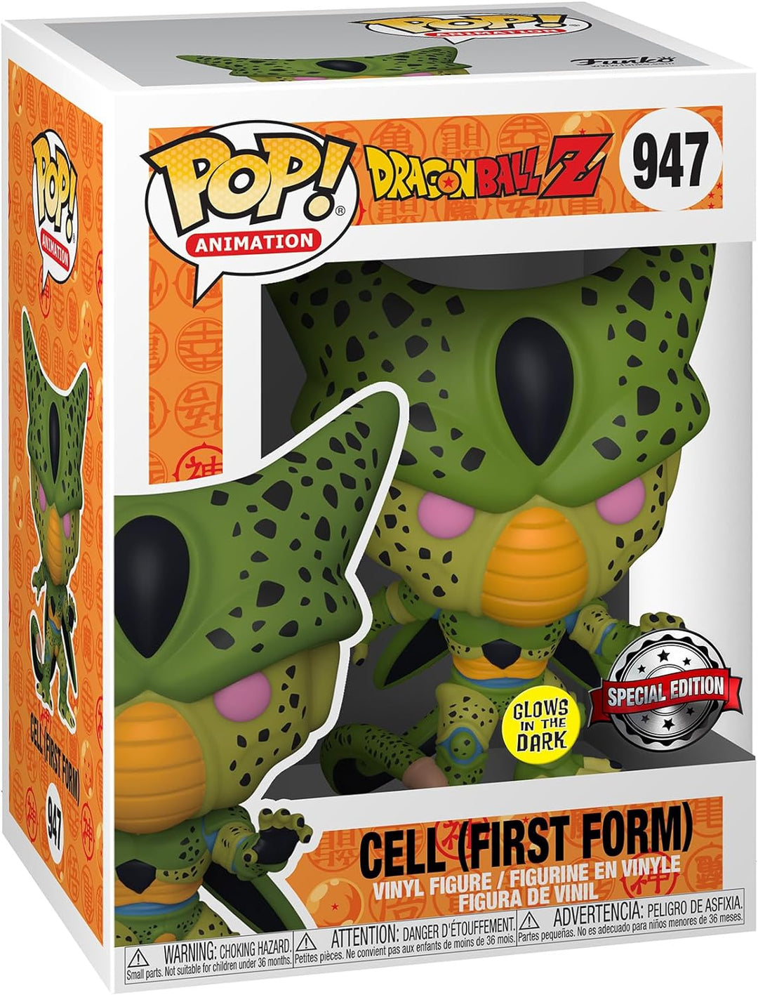 Funko Pop! Animation: DBZ - Cell - (First Form) - Leuchtet Im Dunkeln - Dragon Ball Z - Vinyl-Sammel