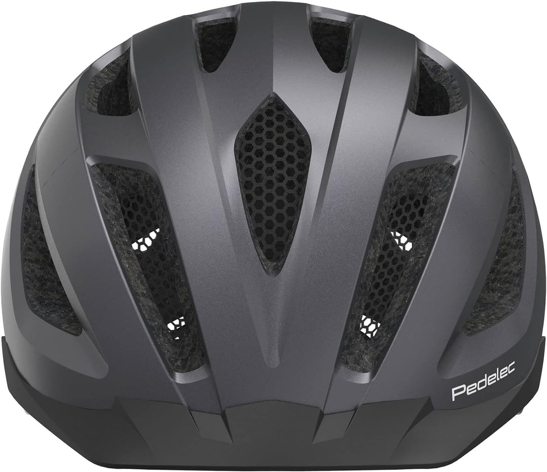 ABUS City-Helm Pedelec 1.1 - Fahrradhelm mit Rücklicht für den Stadtverkehr - für Damen und Herren L
