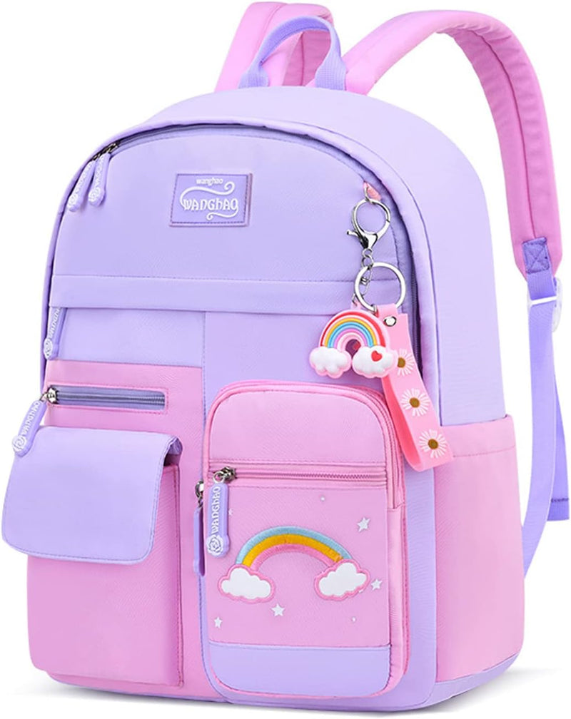 FANDARE Kinderrucksack Schulranzen Schultaschen Mädchen Schulrucksack Kinder Schultasche für 4-9 Kla