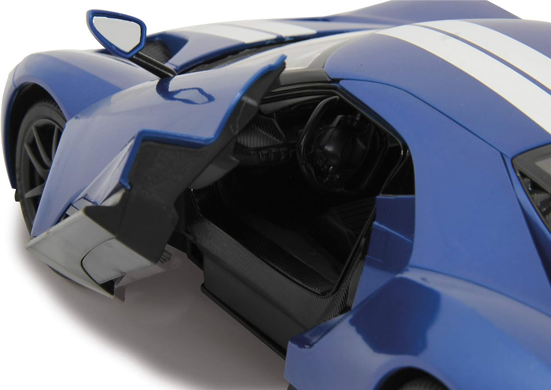 Ford GT 1:14 blau Tür manuell 2,4GHz - offiziell lizenziert, ca 1 Std fahren, 11 Kmh, perfekt nachge