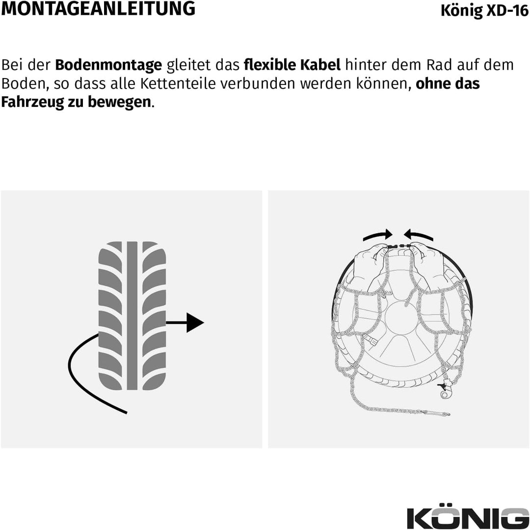 KÖNIG XD-16 240 - Schneeketten, XD-16 240