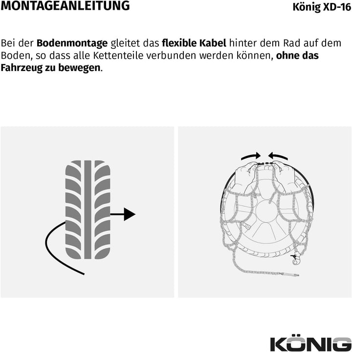 KÖNIG XD-16 230 - Schneeketten, XD-16 230