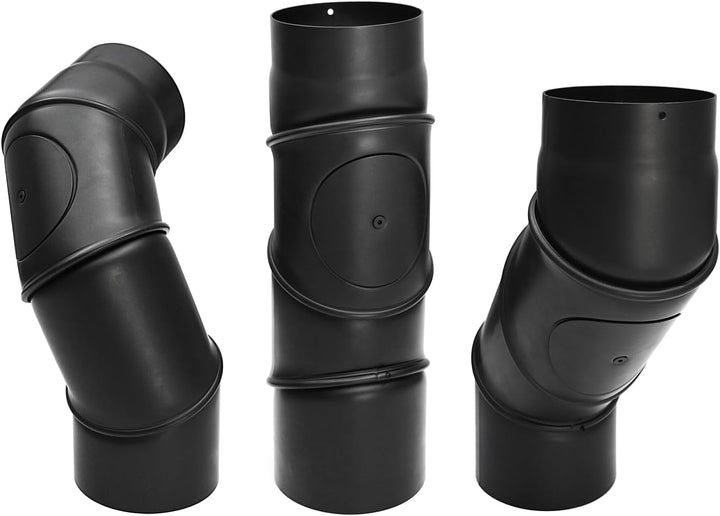 raik SH162-150-sw Raik Rauchrohrbogen/Ofenrohr 150mm - Multibogen