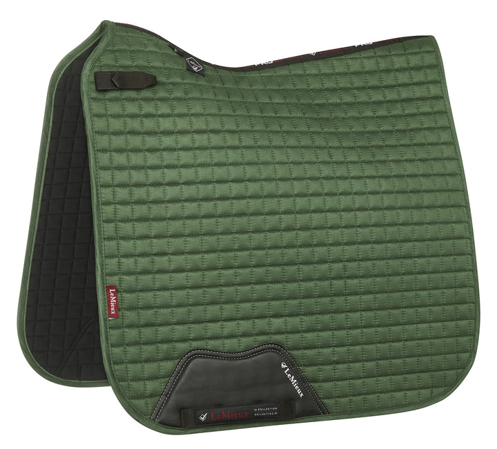 LeMieux Dressage Suede Square Hunter Green Sattelauflage S/M Hunter Green Suede Square, S/M Hunter G