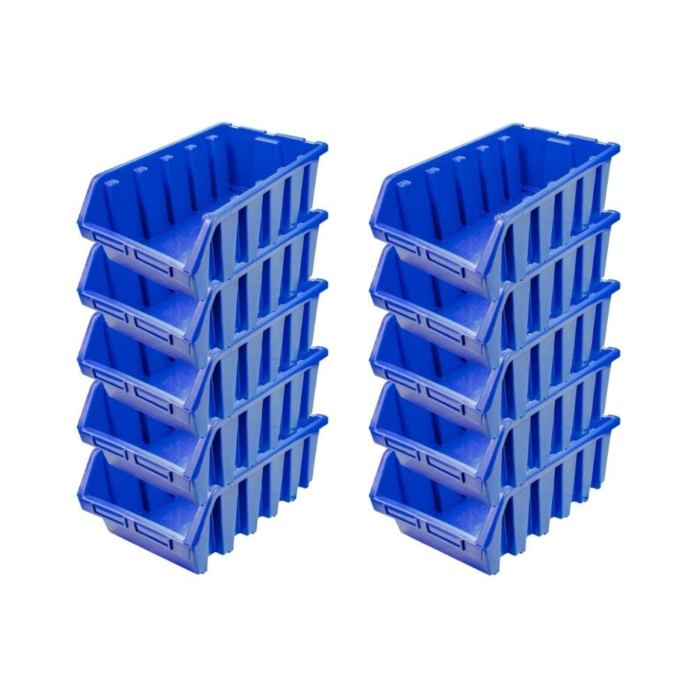 PROREGAL SuperSparSet 10x Sichtlagerbox 5 | HxBxT 18,7x33,3x50cm | Blau | Sichtlagerbehälter Sichtla