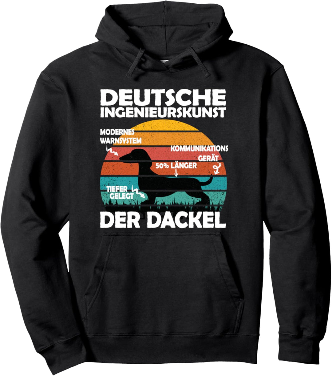 Lustiges Hundebesitzer Dackel Pullover Hoodie