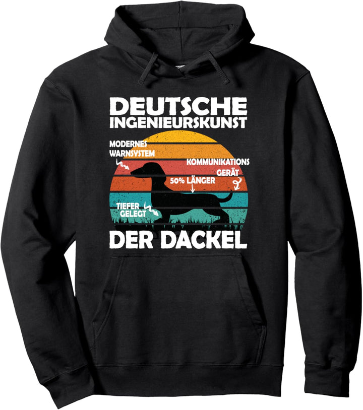 Lustiges Hundebesitzer Dackel Pullover Hoodie