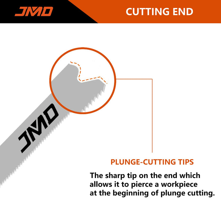 JMD 30 Stk. T118A T101B T144D T111C Stichsägeblatt Holz Metall Sägeblätter Stichsäge für Holz Metall