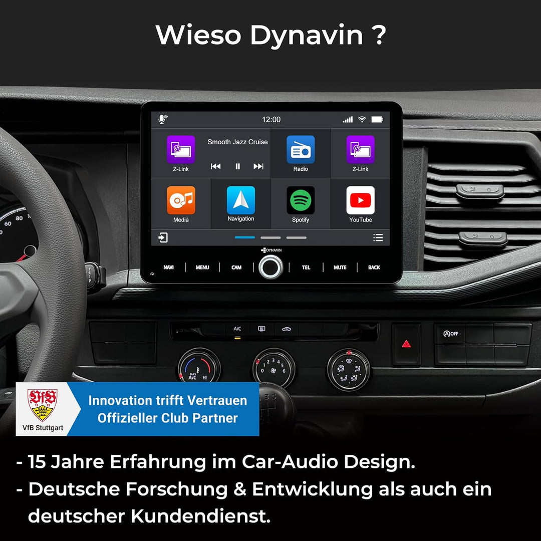 DYNAVIN Android Autoradio Navi für VW T6.1 Golf Sportsvan, 10,1 Zoll Radio mit Wireless Carplay und
