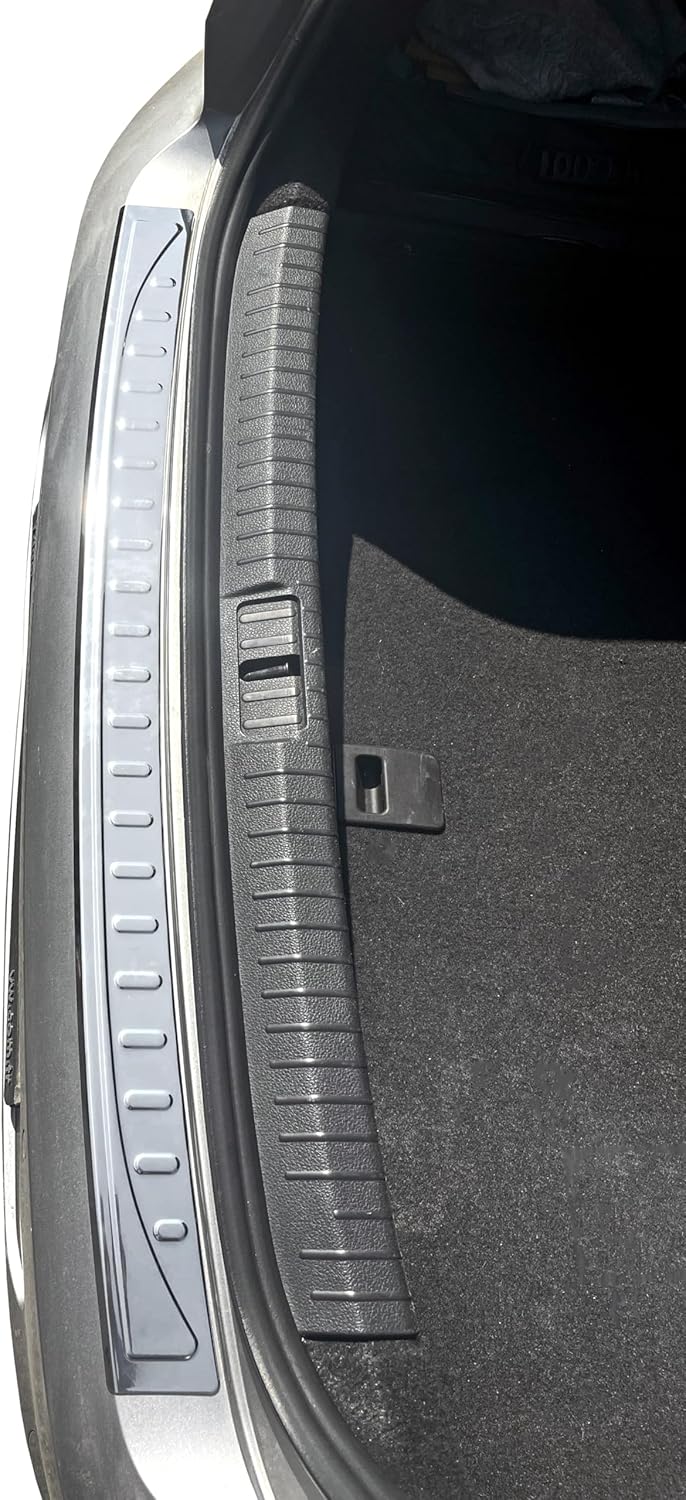 RECAMBO Ladekantenschutz Edelstahl Hochglanz poliert, Chrom Look - kompatibel für VW Passat B8 Limou