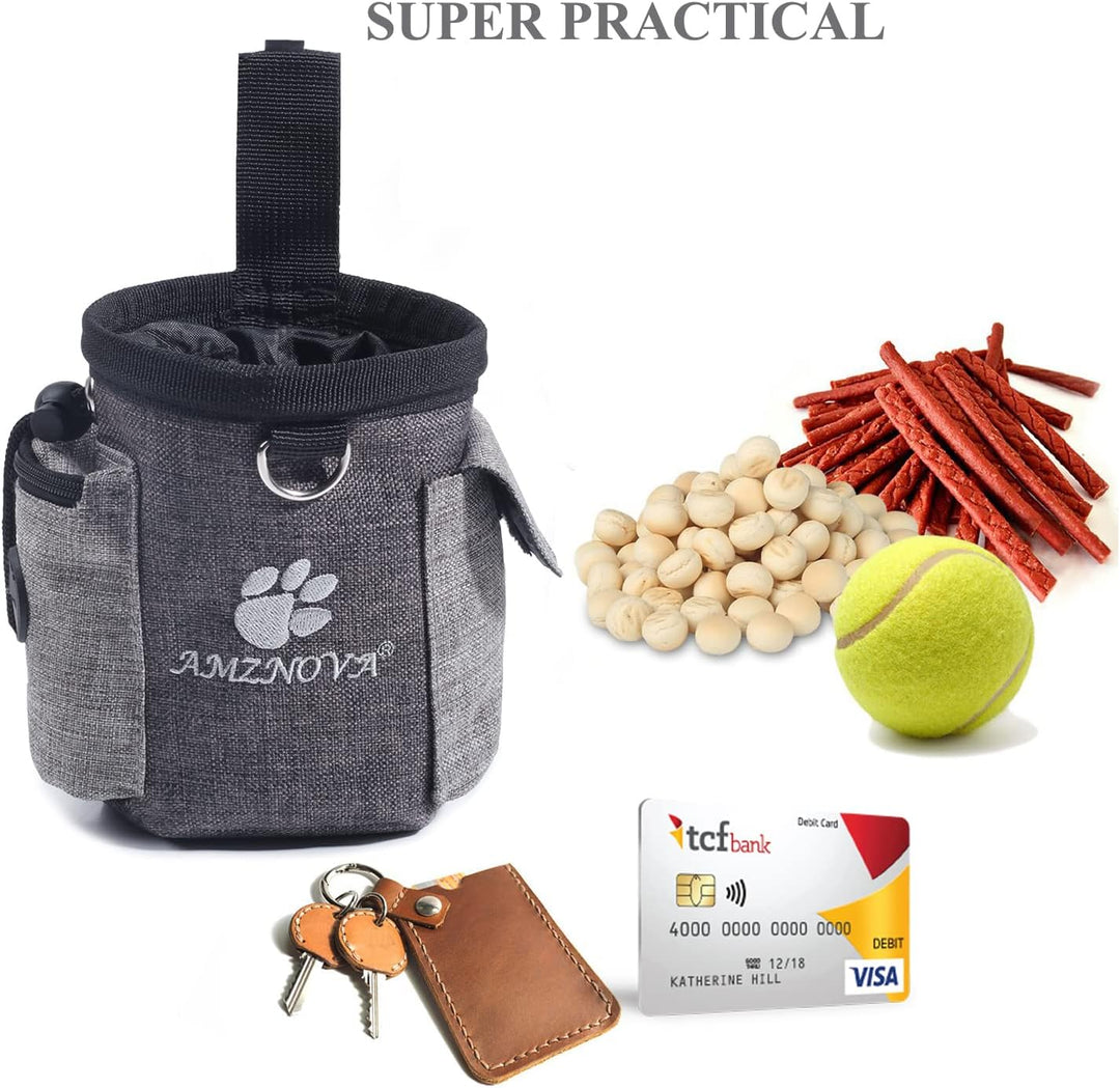 AMZNOVA Futterbeutel Hund Treatnow Leckerlitasche für Hunde, Futterbeutel Hundetraining für Training