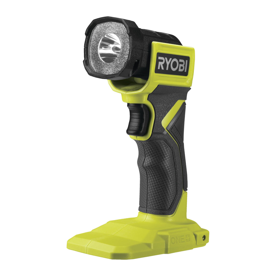 RYOBI 18 V ONE+ Akku-LED-Handleuchte RLF18-0 (Max. Lumen 280, Leuchtkopf um 180° schwenkbar, ohne Ak