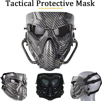 Schnelle Helm-Taktische Maske,Airsoft-Schädel-Maske Vollgesichts-Taktische MaskeAugenschutz Und Schl