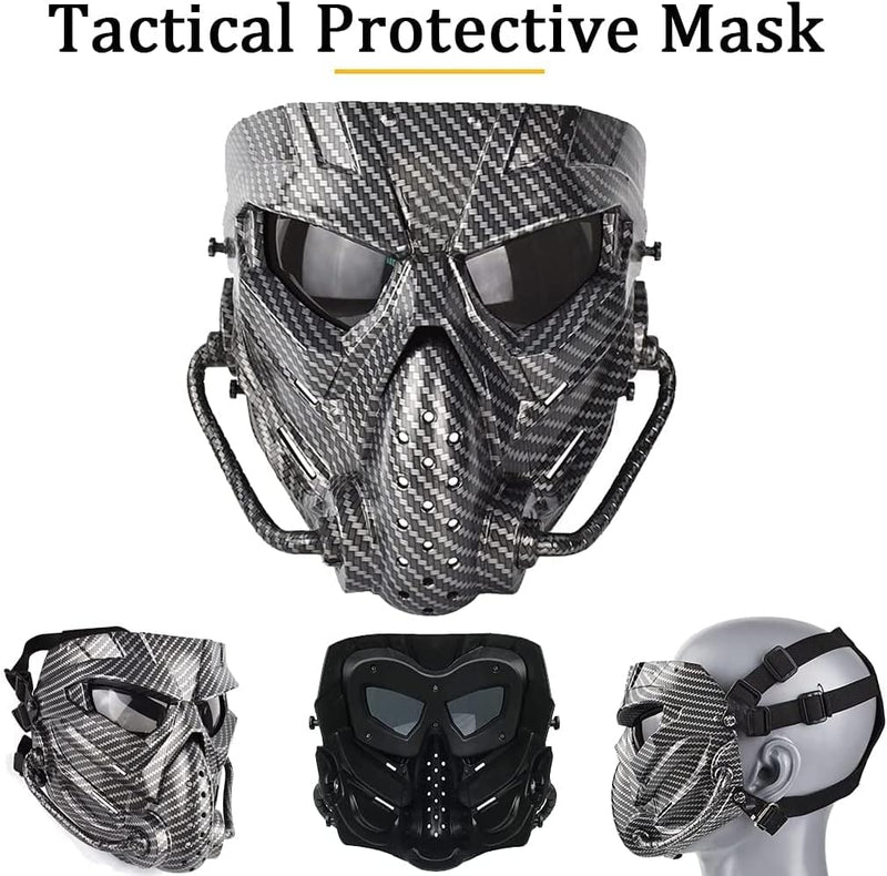 Schnelle Helm-Taktische Maske,Airsoft-Schädel-Maske Vollgesichts-Taktische MaskeAugenschutz Und Schl