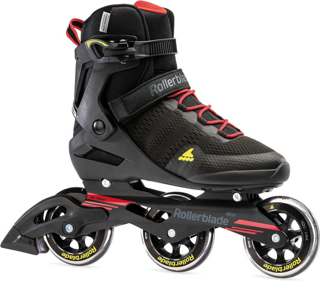 Rollerblade Herren Sirio 100 3wd Inlineskate 300 Black/Red, 300 Black/Red