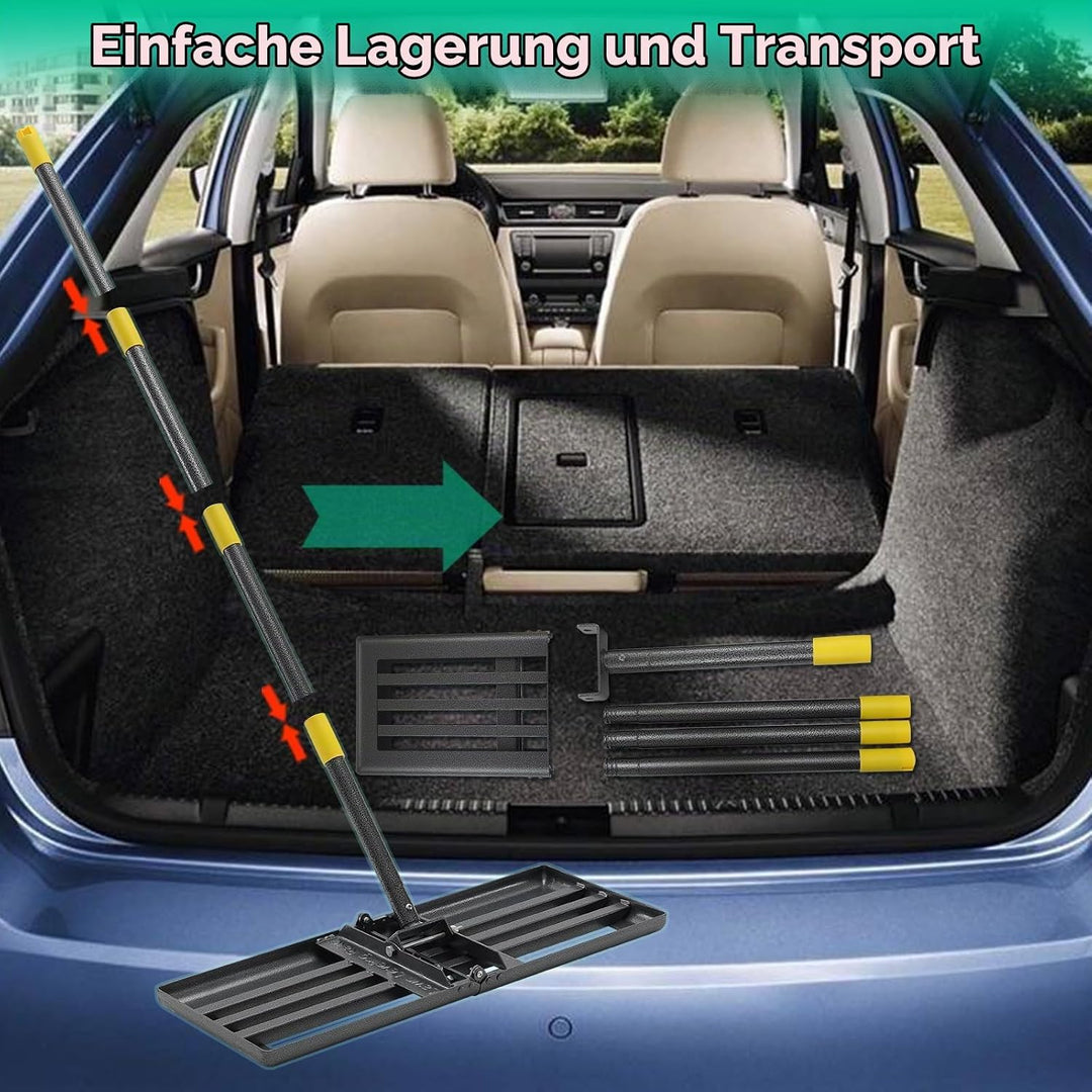 Rasenrechen Rasen Nivellierrechen Metall 157cm Golf Gartengras Surface Rasenwerkzeug Rakel für Rasen