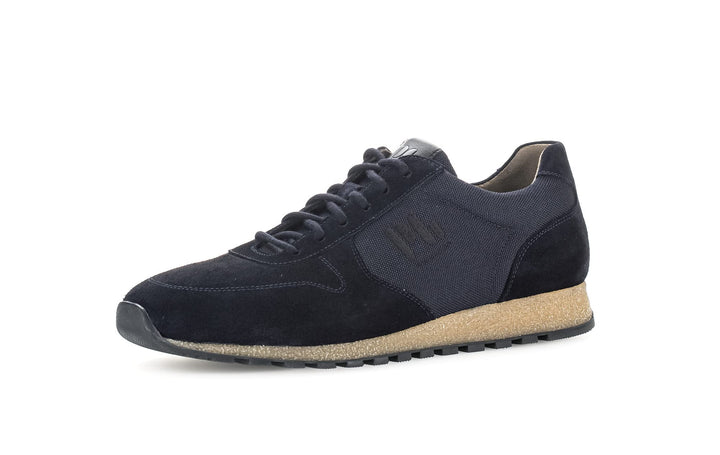 Pius Gabor Herren Sneaker Low,Halbschuhe,zertifiziertes Leder,Wechselfussbett 40.5 EU Blau Midnight,