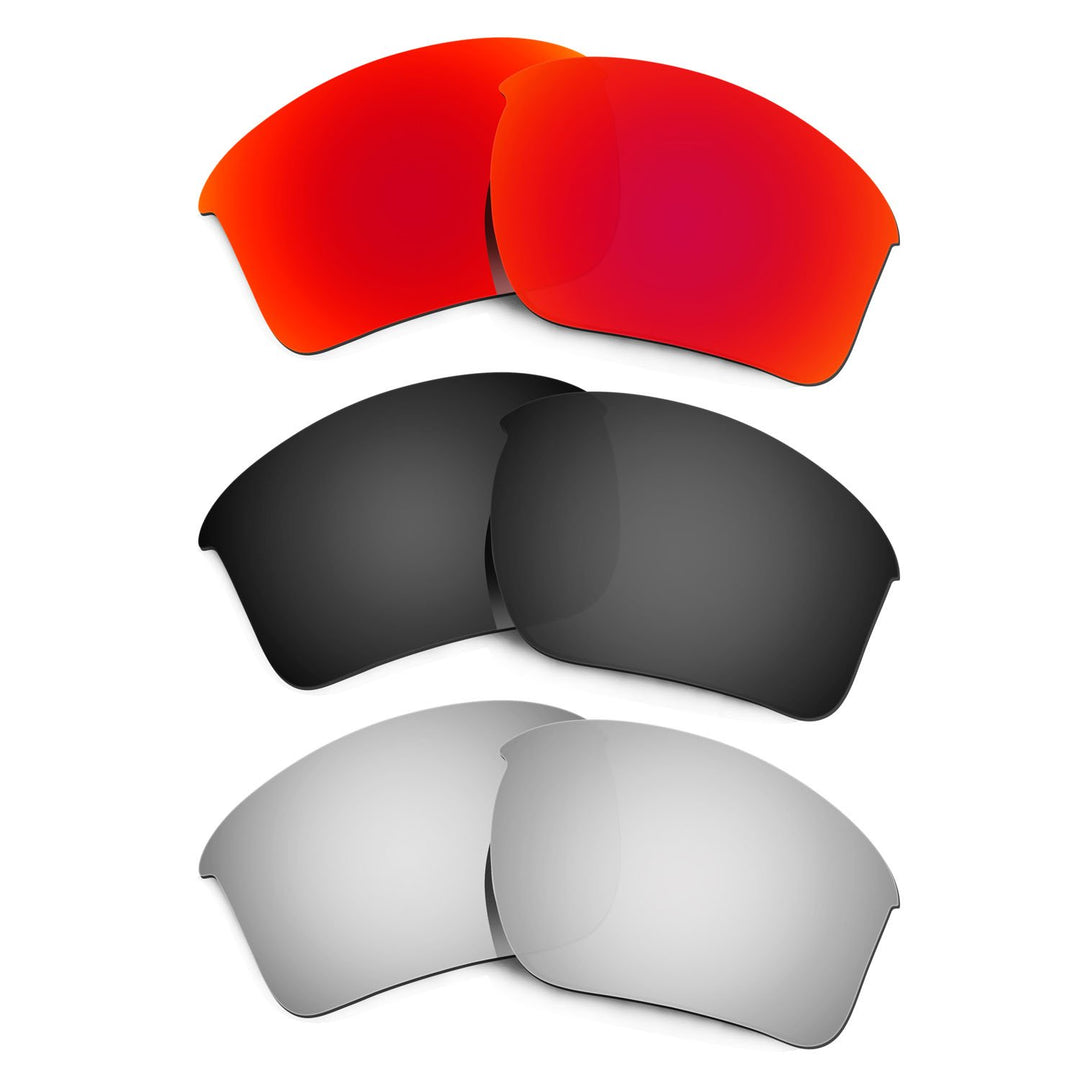 HKUCO Plus Mens Replacement Lenses For Oakley Half Jacket 2.0 XL - 3 pair Combo Pack