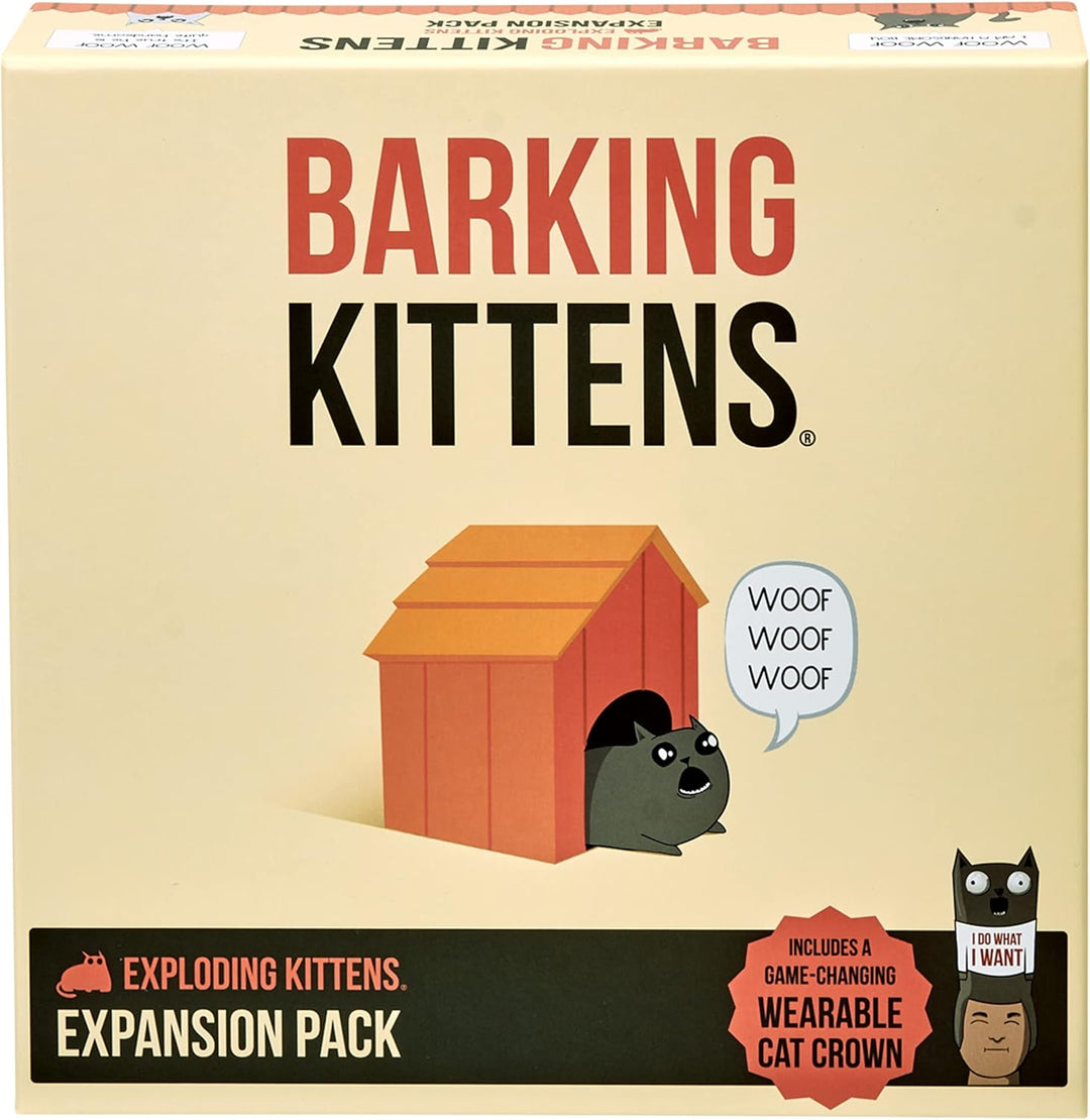 Exploding Kittens Party Pack by Card Games for Adults Teens & Kids - Fun Family Games & Barking Kitt