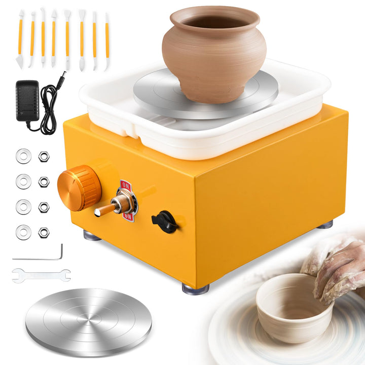 Töpferscheibe, Kooeuru Töpferscheibe Elektrisch 2000 U/min Einstellbare Geschwindigkeit, Pottery Whe