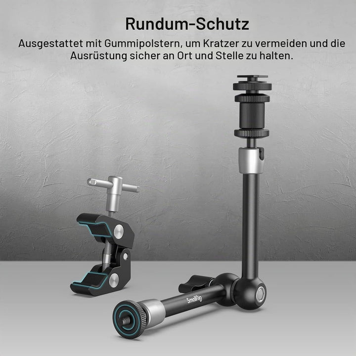 SMALLRIG Super Clamp und Magic Arm (11") mit Kaltschuhhalterung für Monitor, LED-Licht, Mikrofon - 3