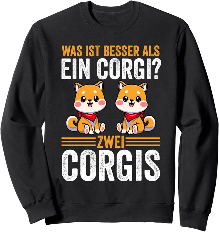 Zwei Corgi Hund Corgi Sweatshirt
